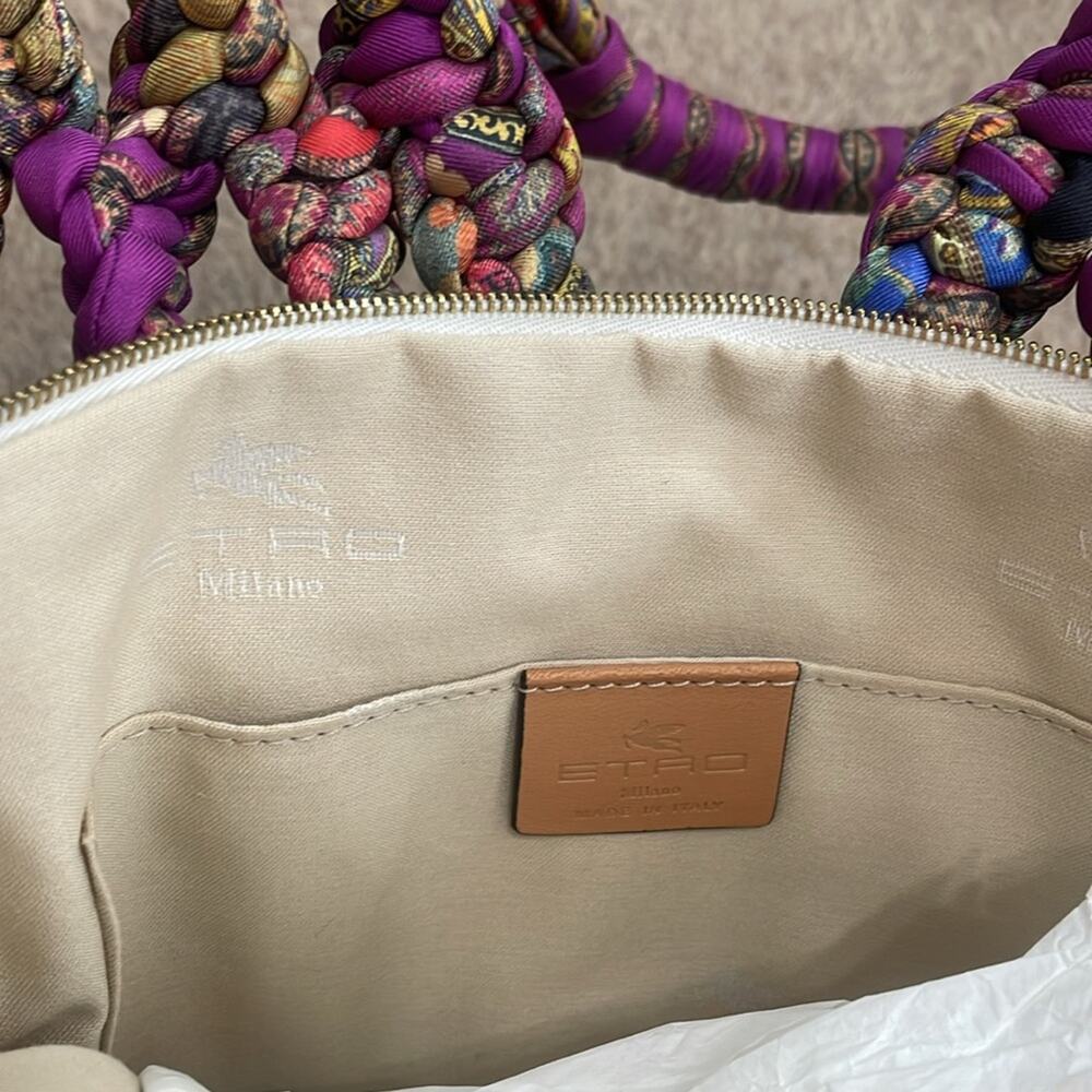 Etro Silk Braided Shoulder Bag‎ Dna Retails $3,010 Rare - Picture 14 of 15